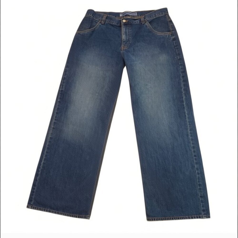 GAP SZ 35 Men's Carpenter Blue Jeans 100% Cotton